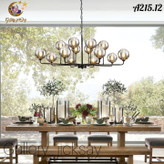 لوستر مدرن A215 با ۱۲ شعله🌟