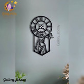 ساعت دیواری بانوی عدالت (تمیس)🌟H546