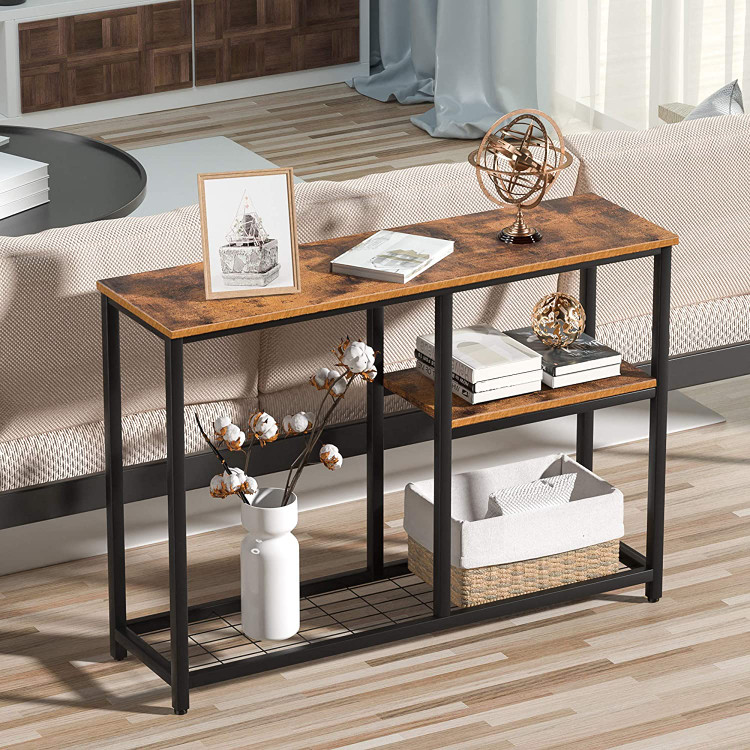 میز کنسول مدرن چوب و فلز M180