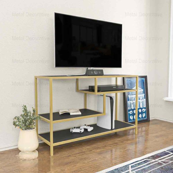 میز تلویزیون مدرن فلزی ساده و شیک برای خانه کوچکM169