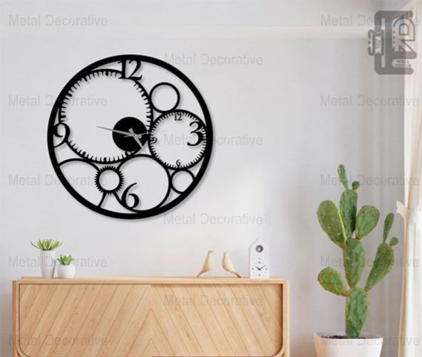 ساعت دیواری فانتزی برای اتاق خواب با موتور آرامگردH623