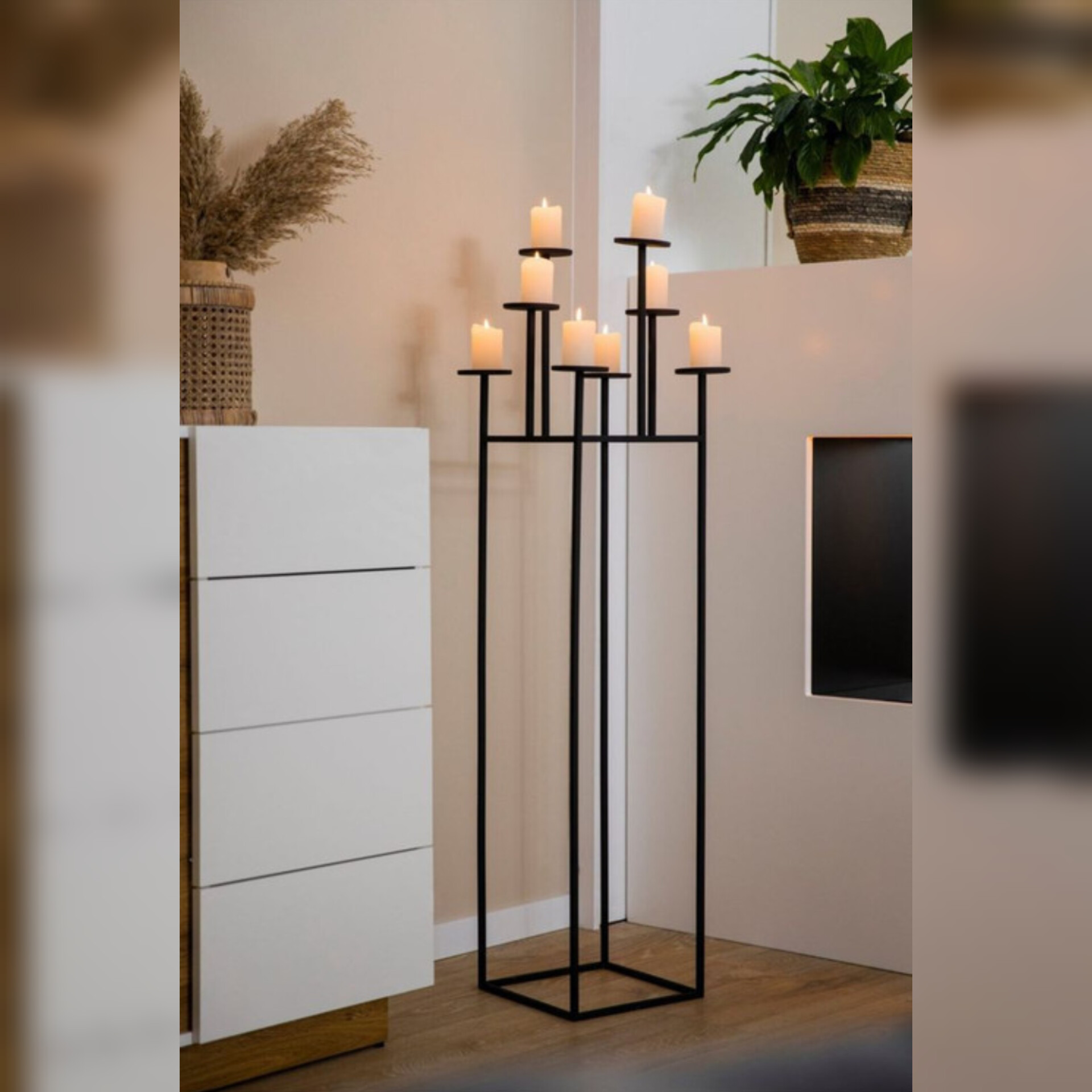 جاشمعی مدرن فلزی  کنارسالنی N129