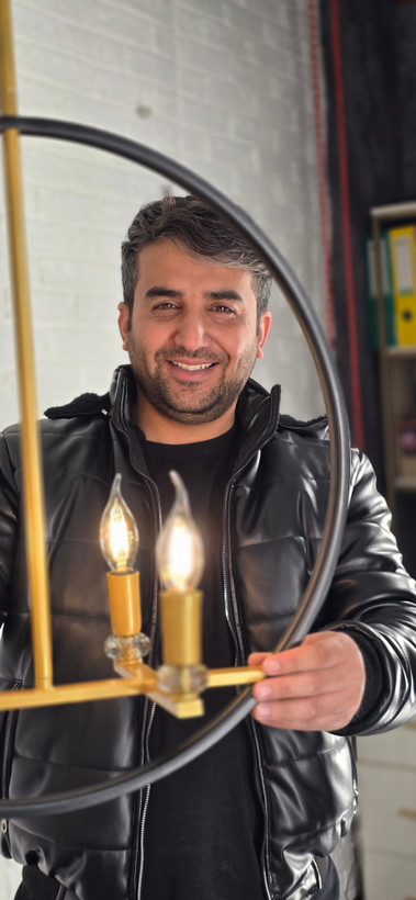لوستر اویز مدرن فلزی 🌟A191