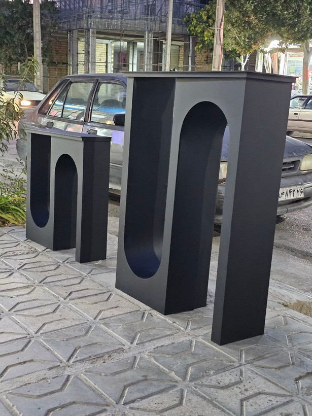 کنسول مدرن فلزی لاکچری و شیک تمام چوب M۱۷۶