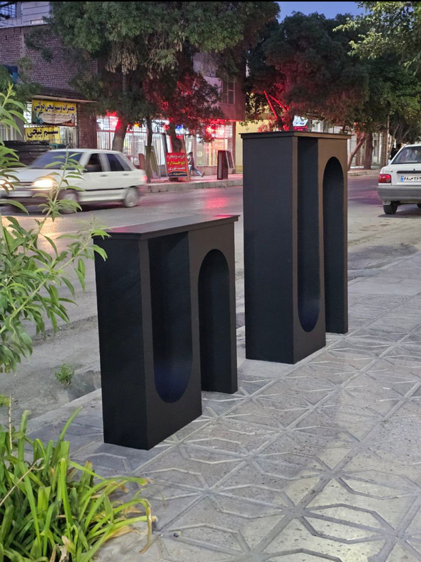 کنسول مدرن فلزی لاکچری و شیک تمام چوب M۱۷۶