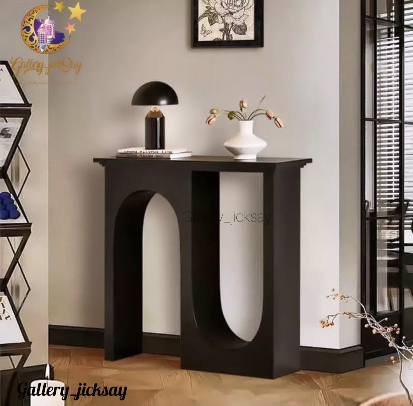 کنسول مدرن فلزی لاکچری و شیک تمام چوب M۱۷۶