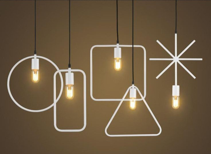 لوستر اویز اشکال هندسی مدرن حبابی 🌟A127