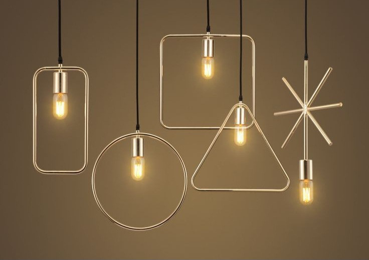 لوستر اویز اشکال هندسی مدرن حبابی 🌟A127