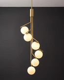لوستر اویز مدرن فلزی حبابی A500