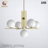 لوستر اویز مدرن فلزی حبابی 🌟A260