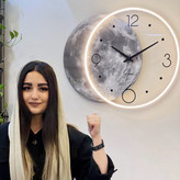 ساعت دیواری طرح ماه Moon Clock🌑🌘