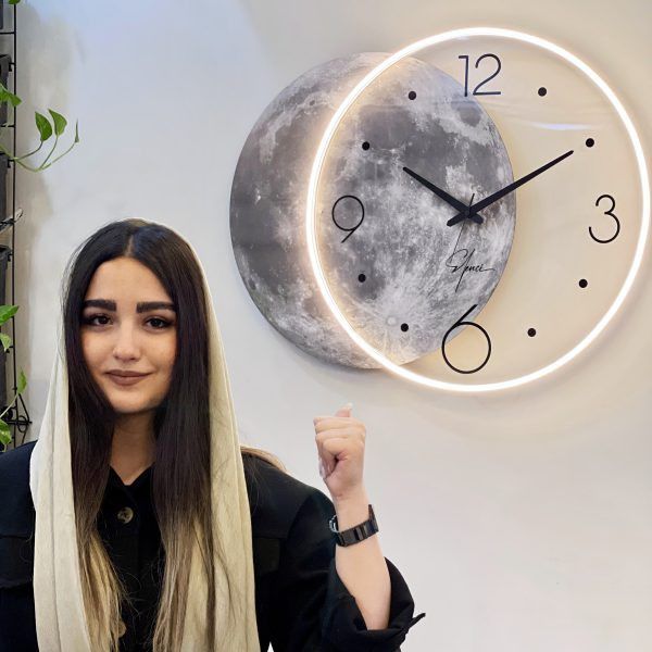 ساعت دیواری طرح ماه Moon Clock🌑🌘