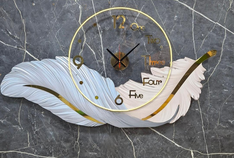 ساعت دیواری جدید مدل پر Feather wallclock🦋