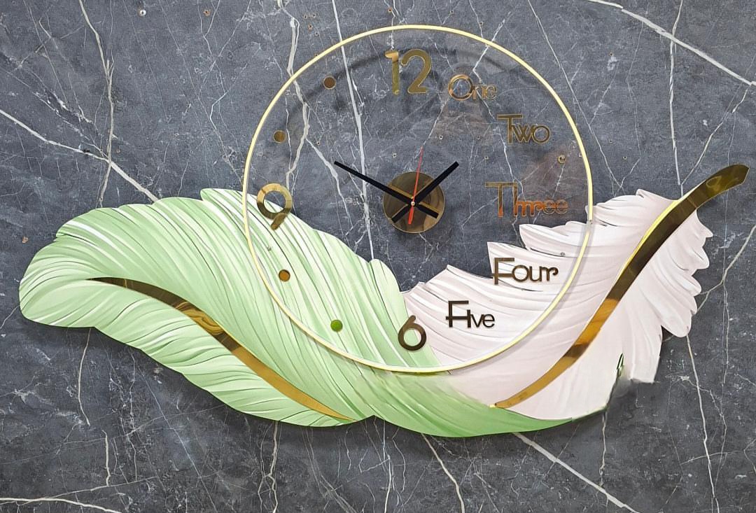 ساعت دیواری جدید مدل پر Feather wallclock🦋