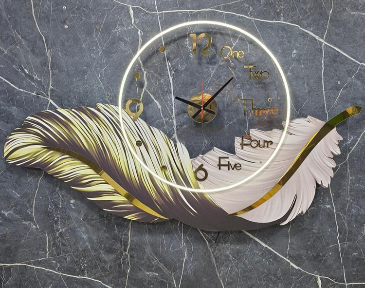 ساعت دیواری جدید مدل پر Feather wallclock🦋