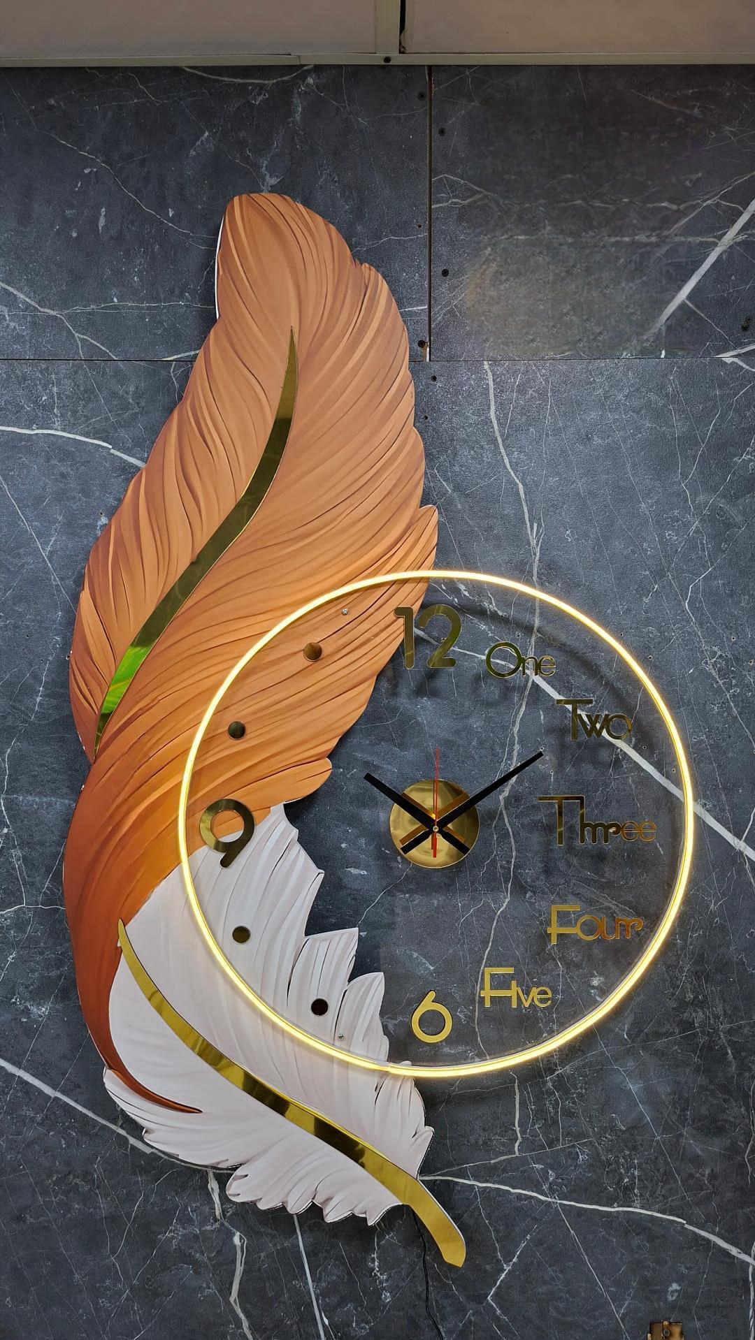 ساعت دیواری جدید مدل پر Feather wallclock🦋