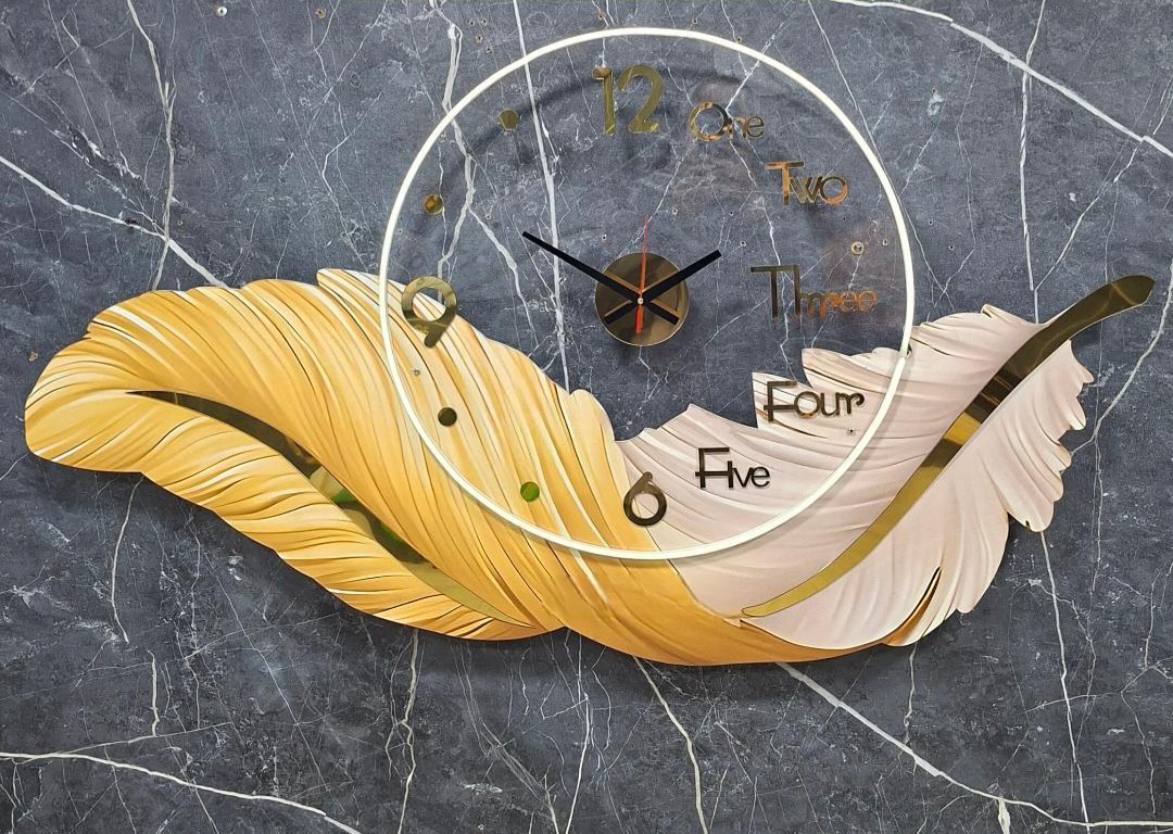 ساعت دیواری جدید مدل پر Feather wallclock🦋
