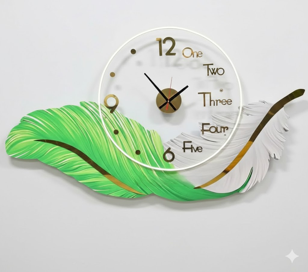 ساعت دیواری جدید مدل پر Feather wallclock🦋