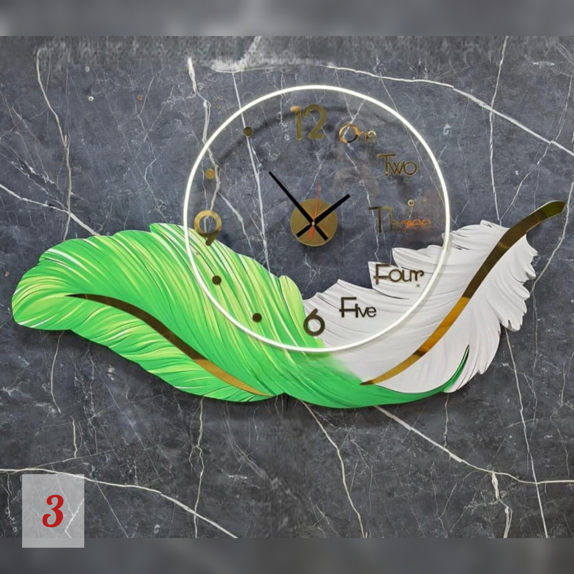 ساعت دیواری جدید مدل پر Feather wallclock🦋