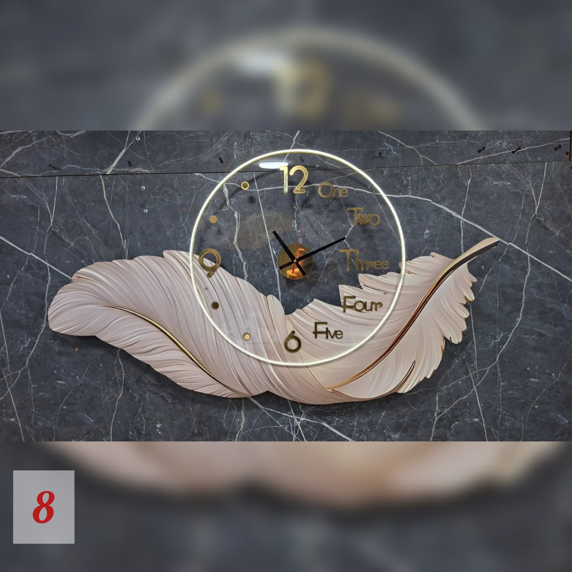 ساعت دیواری جدید مدل پر Feather wallclock🦋