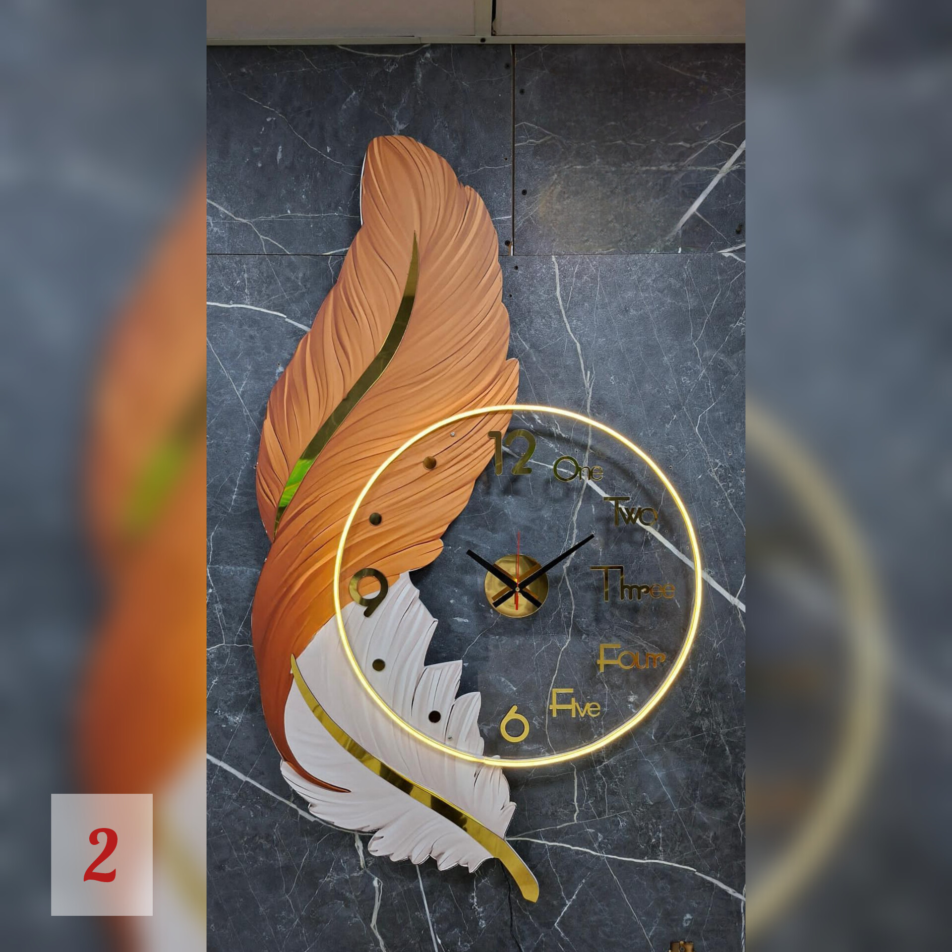 ساعت دیواری جدید مدل پر Feather wallclock🦋