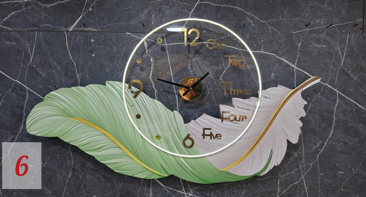ساعت دیواری جدید مدل پر Feather wallclock🦋