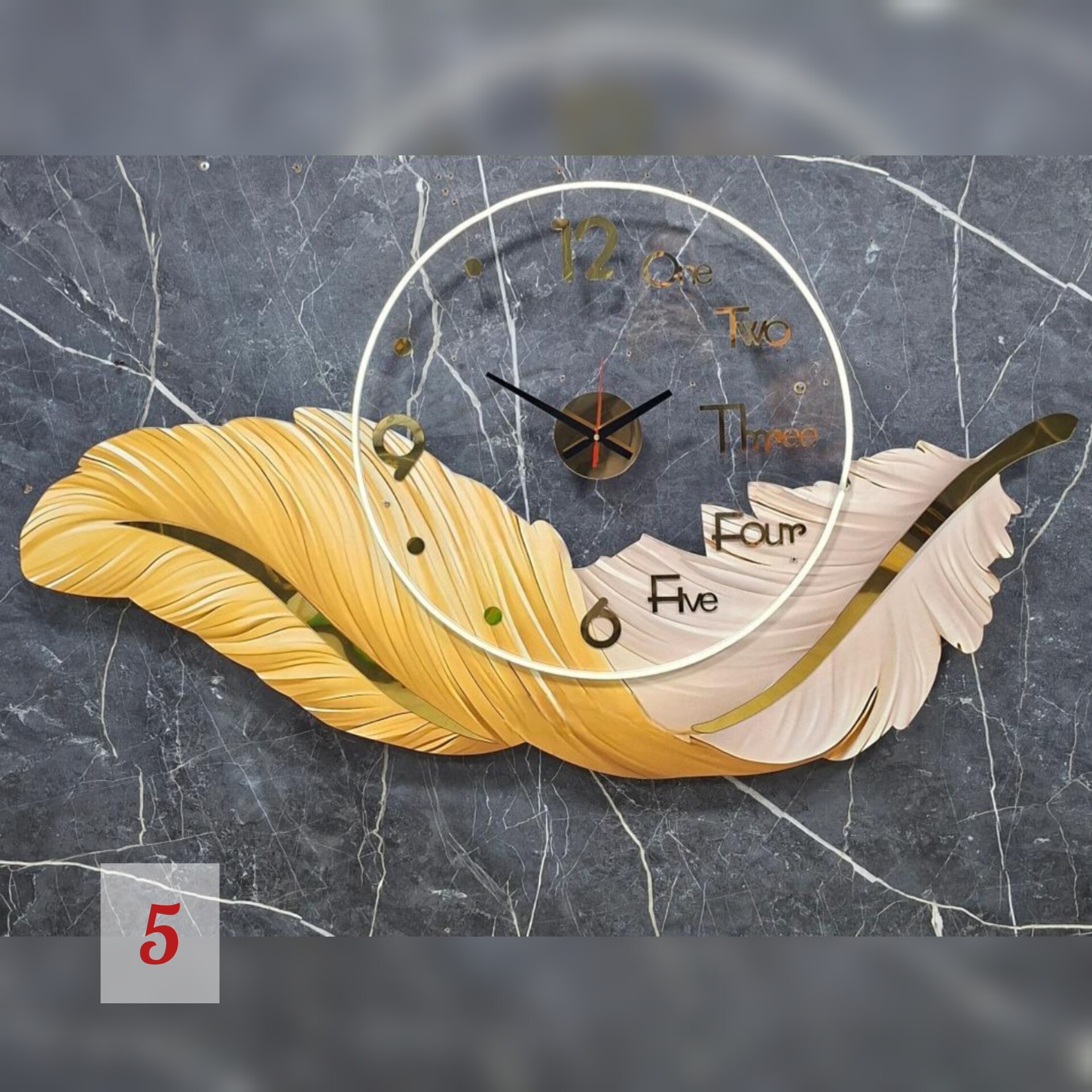 ساعت دیواری جدید مدل پر Feather wallclock🦋