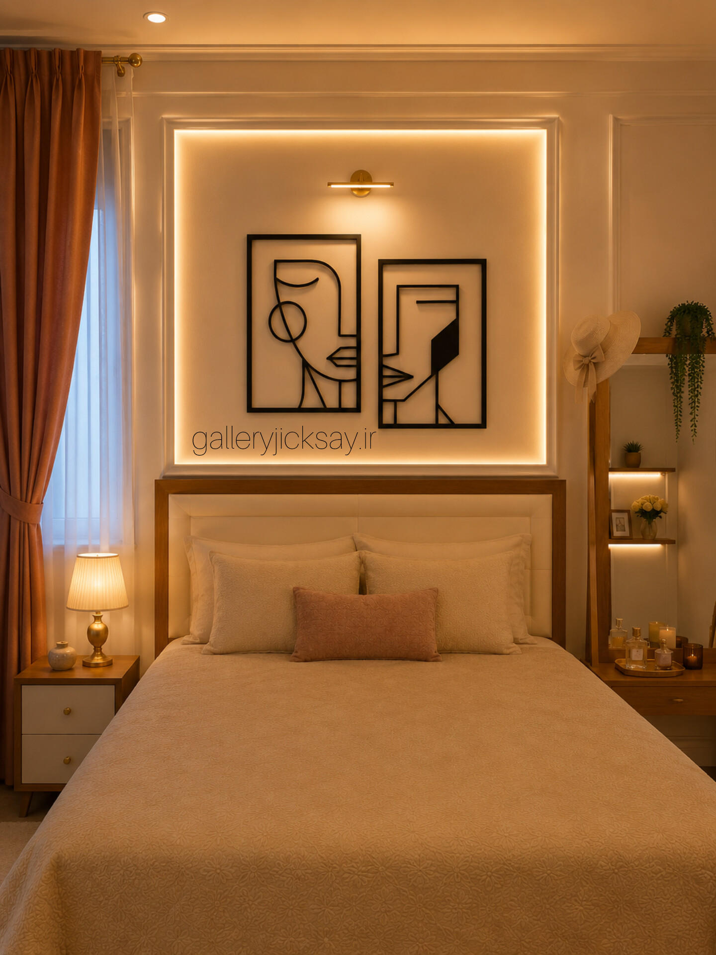 تابلو مدرن چهره T106