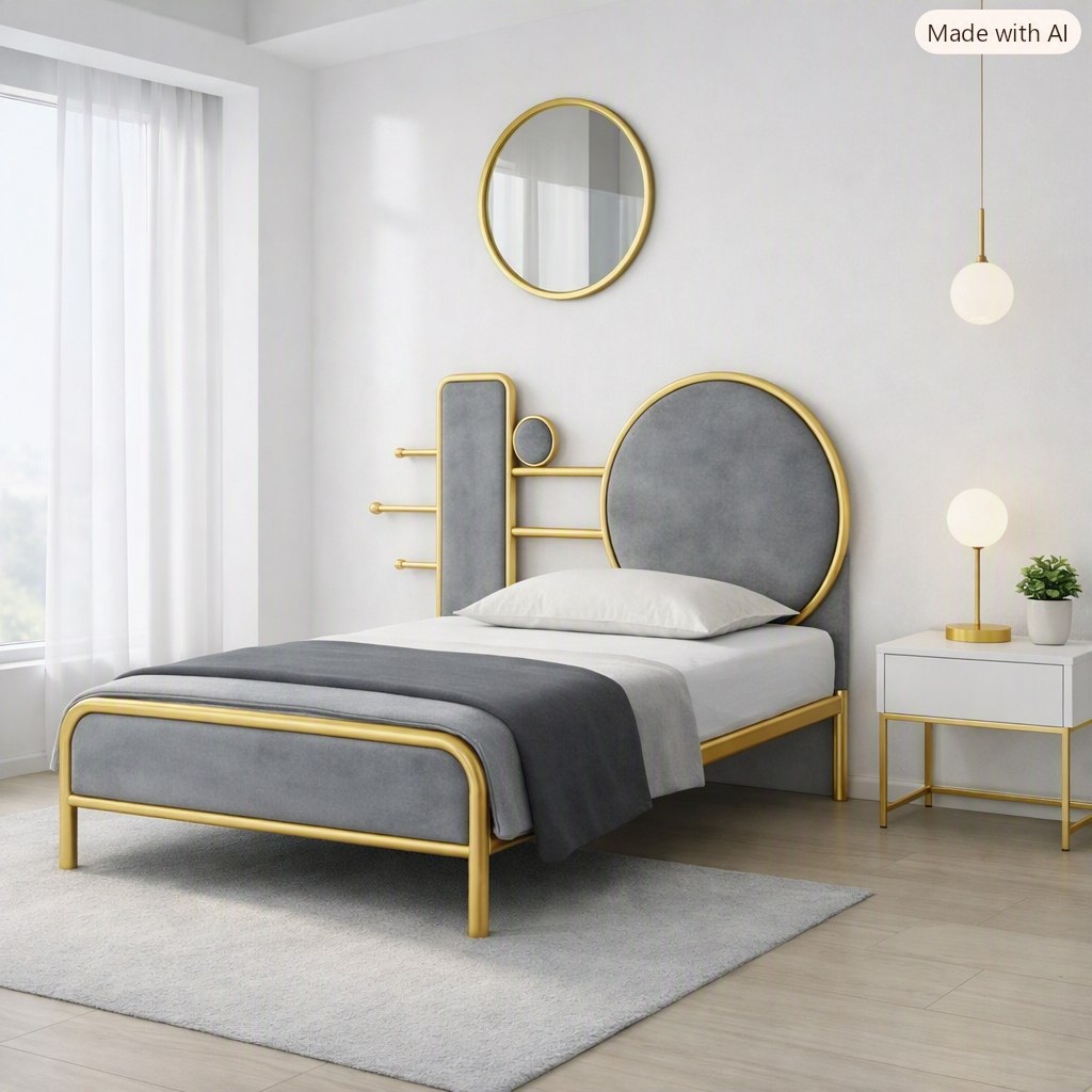 تخت  خواب مدرن فلزی  مدل 🌟B114