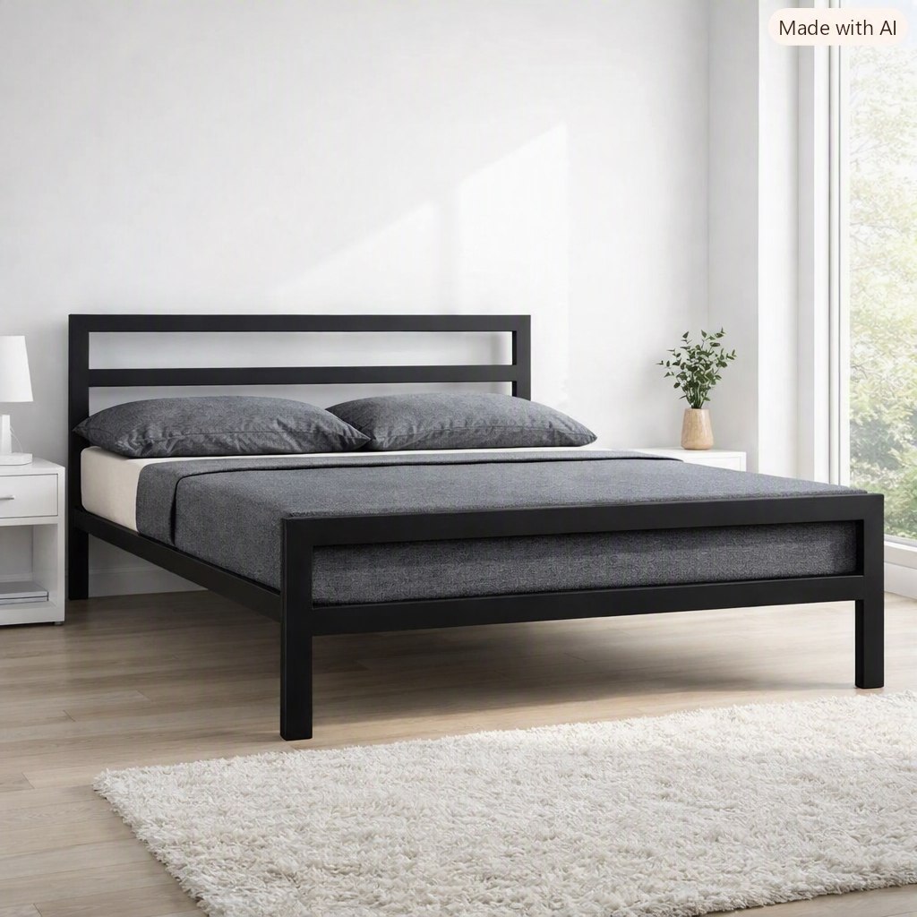 تخت  خواب مدرن فلزی  مدل 🌟B115