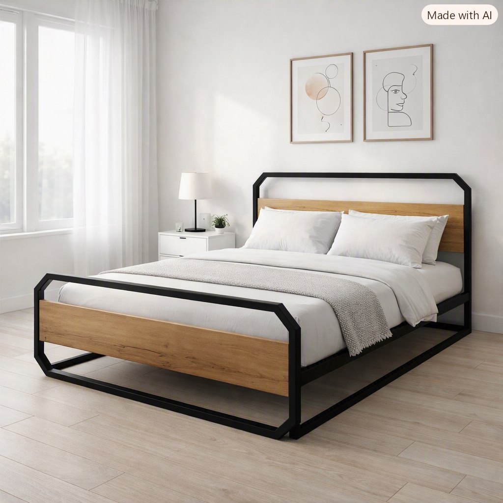 تخت  خواب مدرن فلزی  مدل🌟B118